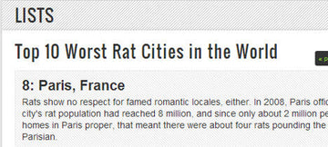 Paris Unveils Plan to be World’s First Rat-Free City