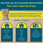 Fresh Cab® Plant-Based Ant & Cockroach Deterrent