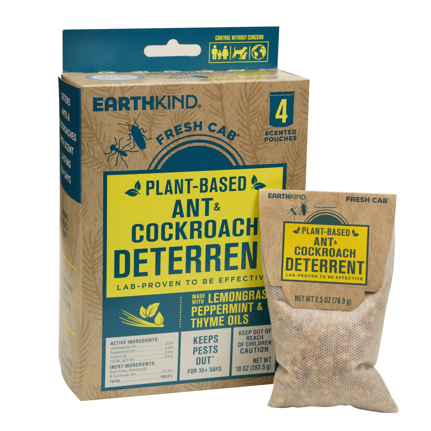 Fresh Cab® Plant-Based Ant & Cockroach Deterrent