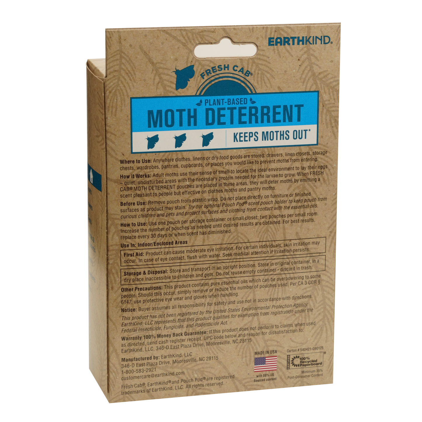 Fresh Cab® Plant-Based Moth Deterrent