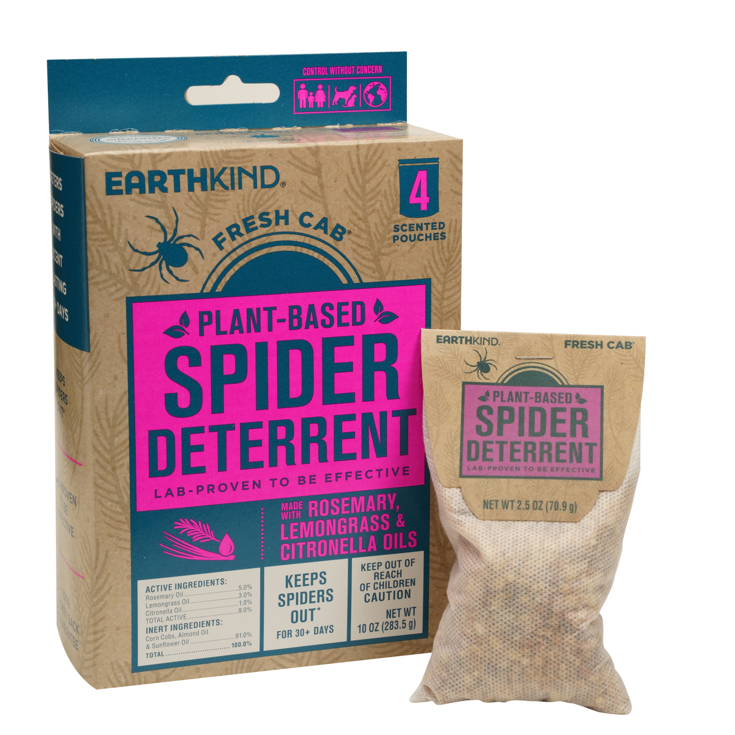 spider repellent plants Fresh Cab® Spider Deterrent Pouches