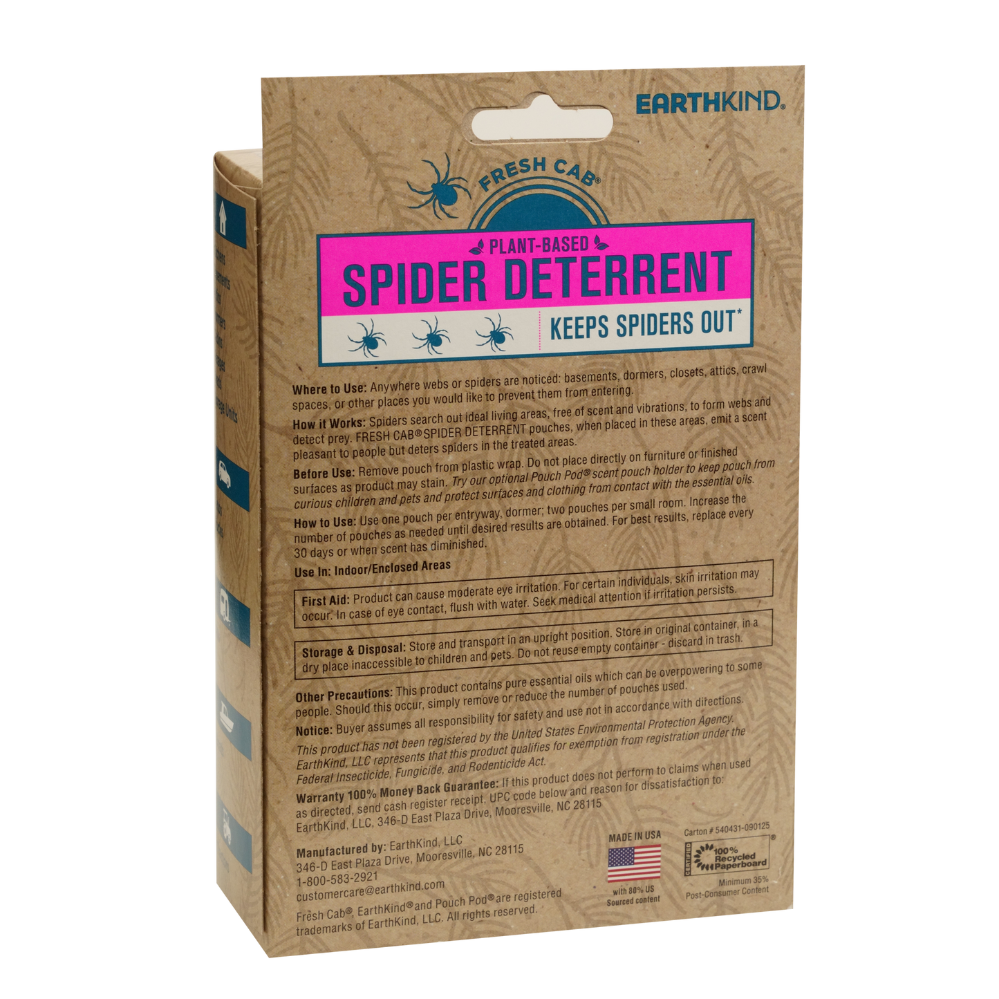 Fresh Cab® Plant-Based Spider Deterrent
