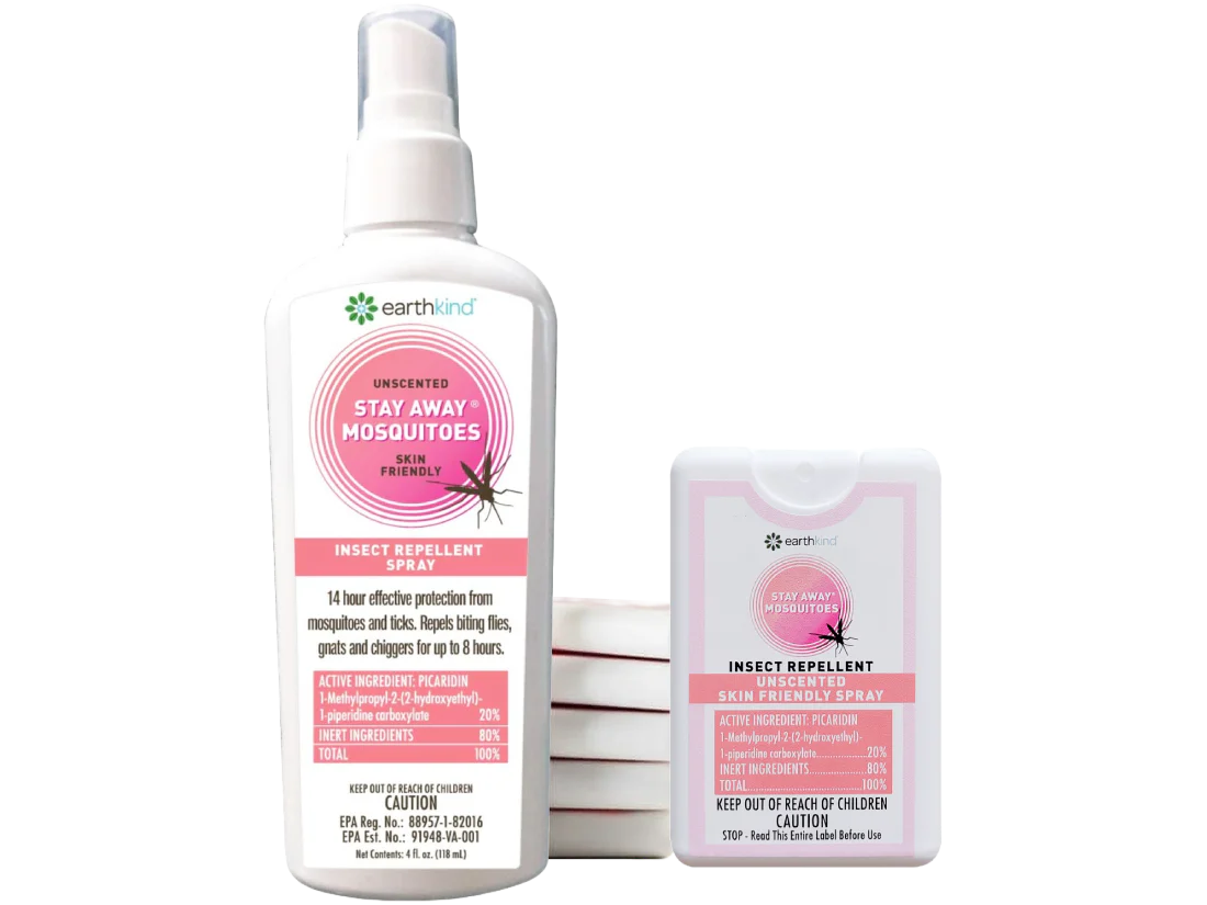 Bottle of Stay Away® Mosquitoes unscented bug spray