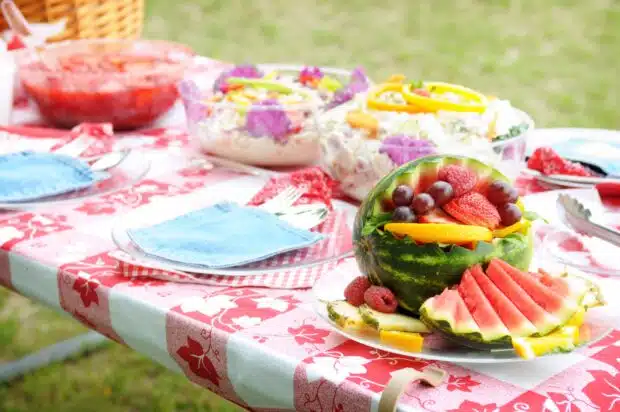 picnic table food