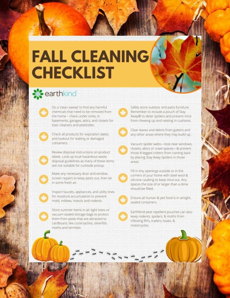 Complete Fall Cleaning Checklist & Pest Prevention Tips