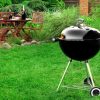image of barbecue grill on grassy lawn