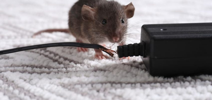Rat_with_chewed_electric_wire_on_floor_indoors_Pest_control